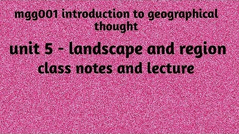 mgg001 class notes ( unit 5) ignou geography #Ignou #geography #ignouexam #exam #ignoumscgg #mscgg