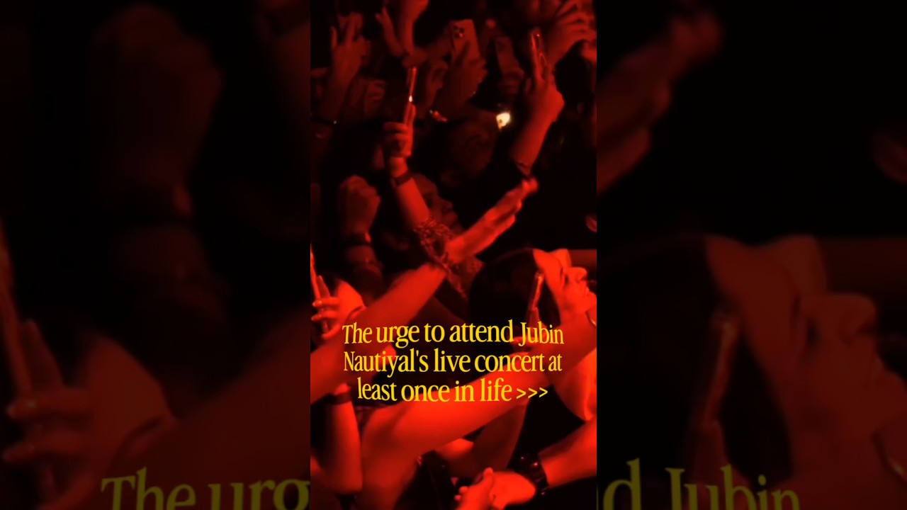 The urge to attend Jubin Nautiyal's live concert at least once in life 🔥✨#shorts