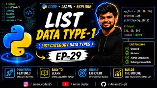List Data Type-1 (List Category Data Types) EP-29