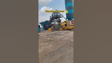 Automatic Concrete Batching Plant 🚧 | Real Site Work | Machine Power 💪 #shorts