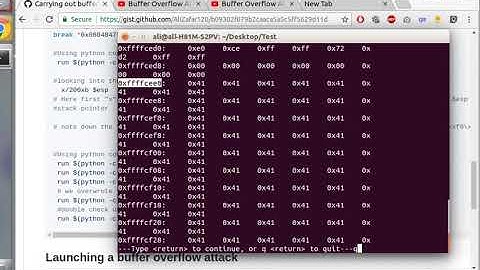 Buffer Overflow Attack ( Practical with explanation)