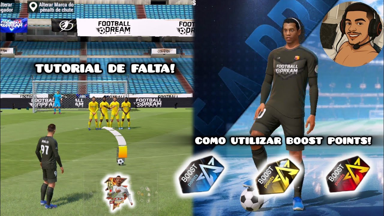 COMO UTILIZAR BOOST POINTS + TUTORIAL DE FALTA NO FOOTBALL DREAM BE: A PRO / ESSE JOGO É MUITO BOM ✅