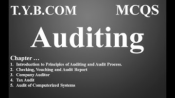 MCQ || TYBCOM || SPPU || Auditing ||