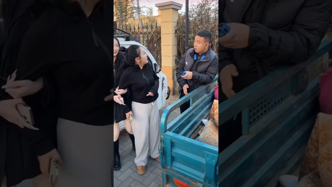 街头搞笑逗妹子