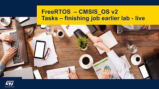 FreeRTOS on STM32 v2 - 12f Tasks yield - LIVE lab