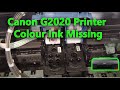 Canon G2020 Colour ink Missing #canon#canon 2020 Yellow Colour not printing II Canon Colour Missing