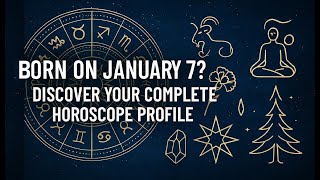 Born on January 7? Discover Your Complete Horoscope Profile – Western, Vedic, Celtic & More!