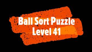 Ball Sort Puzzle Level 41