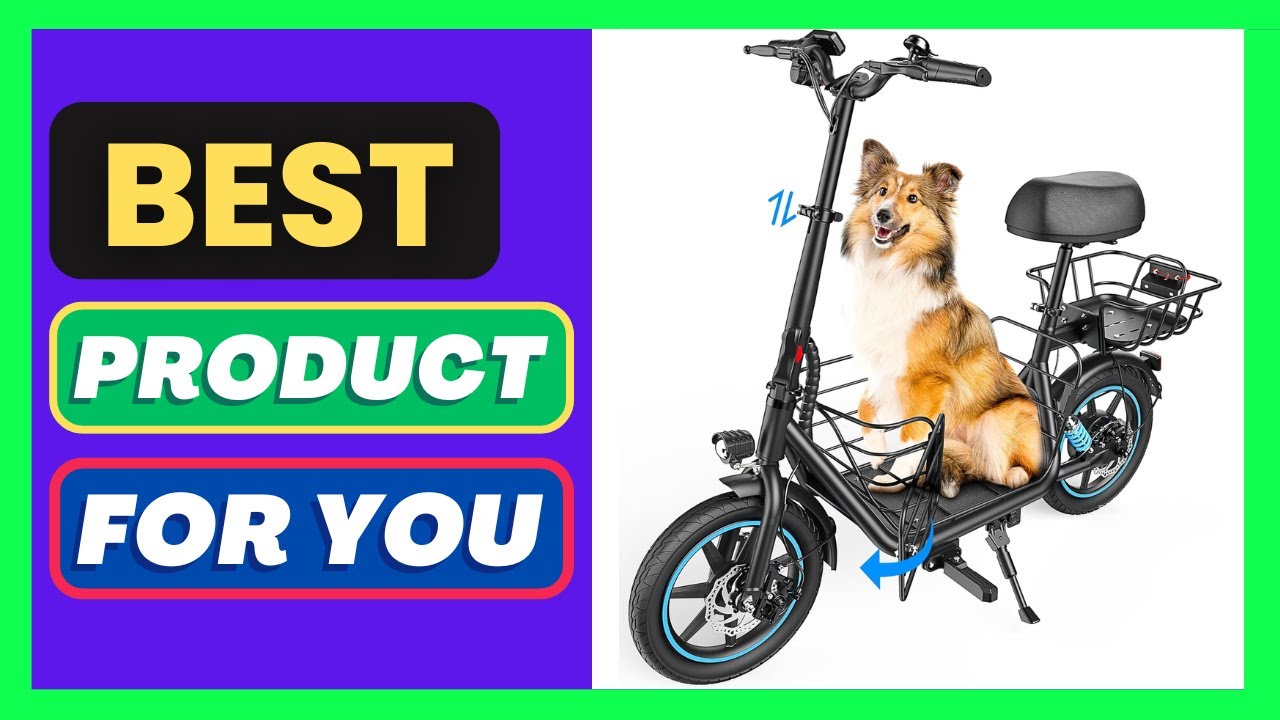 Gyroor C1 Plus Electric Scooter for Adults with Seat & Pet Basket