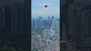 Metro Manila, The Philippines Skyline via PAL pal philippines manila skyline