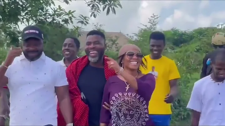 IYABO OJO'S VISITS IBRAHIM CHATTA FILM VILLAGE IN COMPANY OF MUKA RAY IN OYO STATE