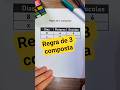 Regra de 3 composta #concursos #educacao