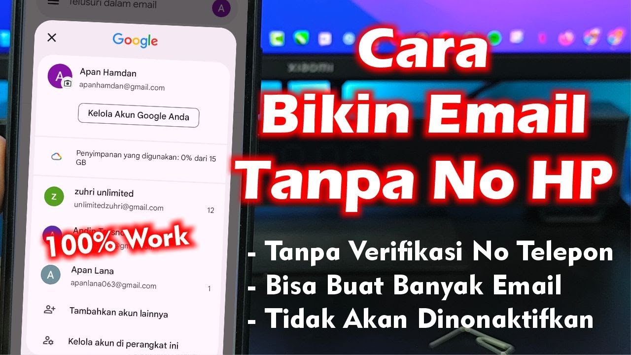 Cara Bikin Email Tanpa No HP - YouTube