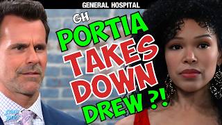 General Hospital: Portia Takes Drew Down - Dirty Medical Secret Exposed? #gh