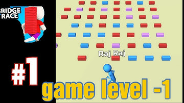Bridge Race - Gameplay All Levels - gameplay walkthrough (Android, ios) 1