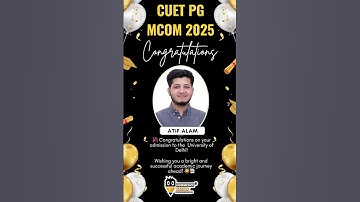 CUET PG M.Com 2026 | Selection Delhi University #srcc #cuetpg2026 #cuetpgmcom2026 #shorts #mcom