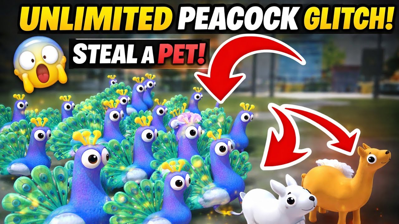 Unlimited Peacock Glitch 😱 | Steal a Pet Free Fire Craftland Map 🔥 steal a pet new glitch 