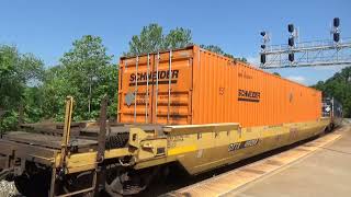 A Long CSX Eastbound Intermodal Train Q138 at Connellsville, PA