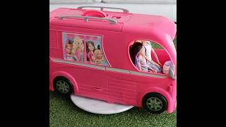 Barbie Pop Out Camper with Swimming Pool and long Slide - How About a  Weekend Getaway with Barbie? - YouTube