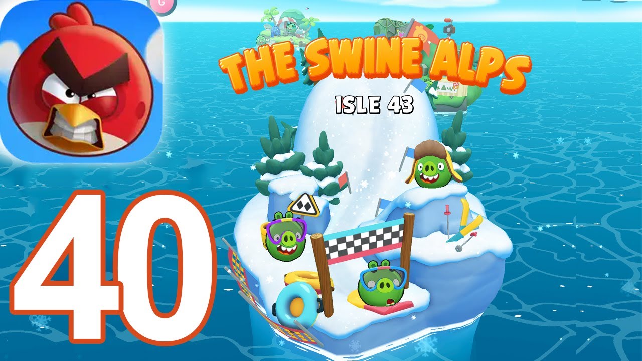 Angry Birds Bounce - THE SWINE ALPS Isle 43 Gameplay Walkthrough Video Part 40 (iOS)
