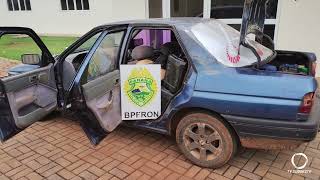 BPFRON apreende veículo carregado com...
