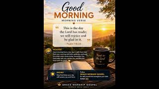 🌅 Good Morning! Psalm 118:24 #GoodMorning #Psalm118 #VerseOfTheDay #GraceWorshipGospel