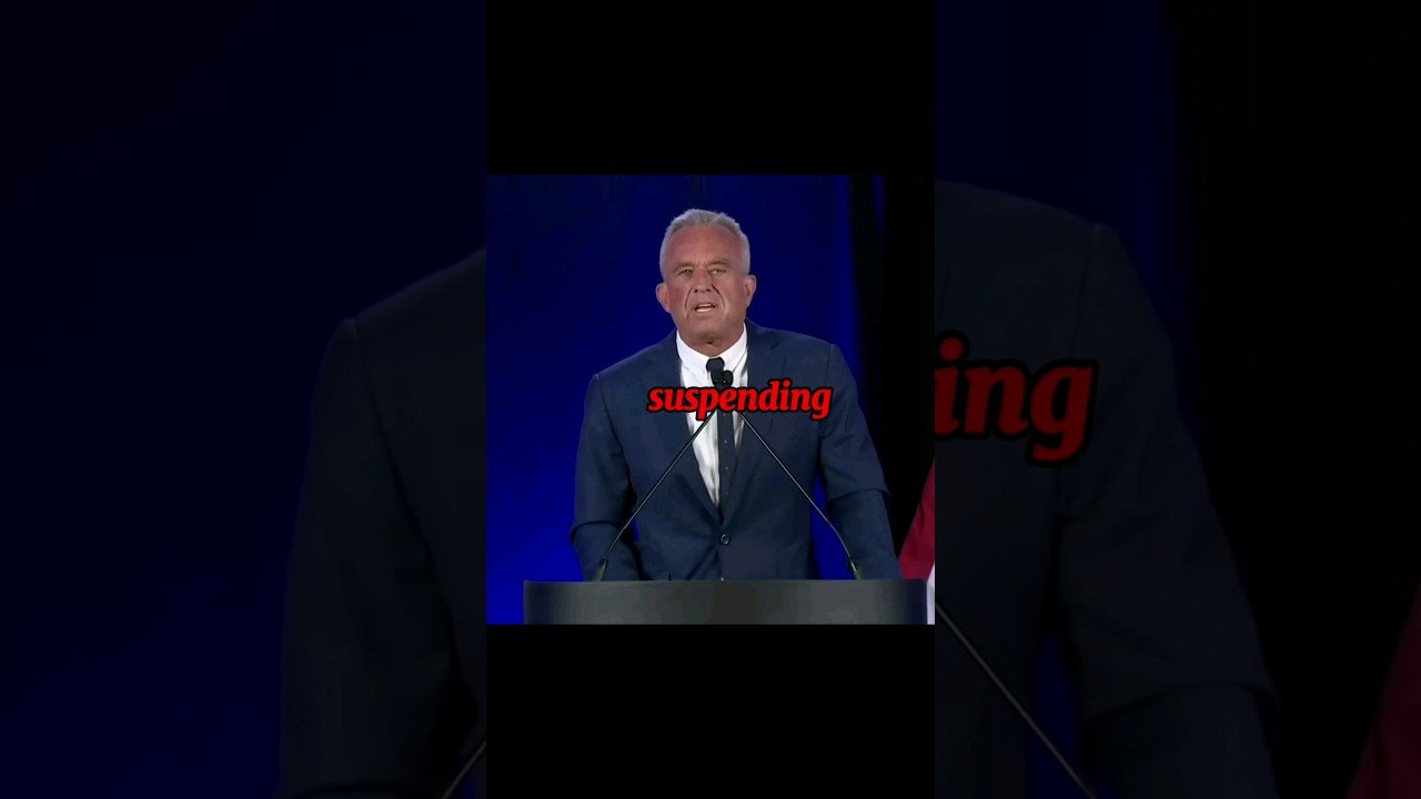 Robert f kennedy jr SUSPENDED his CAMPAIGN and SUPPORTS Donald Trump 