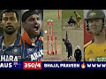 Thrilling bowling  by praveen kumarharbhajan vs aus  ind vs aus 2007 5th odi bowling by prveen 