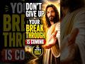 God’s Timing Is Perfect — Your Breakthrough Is Coming ✨🙏 #jesus #god #godmessage #shorts