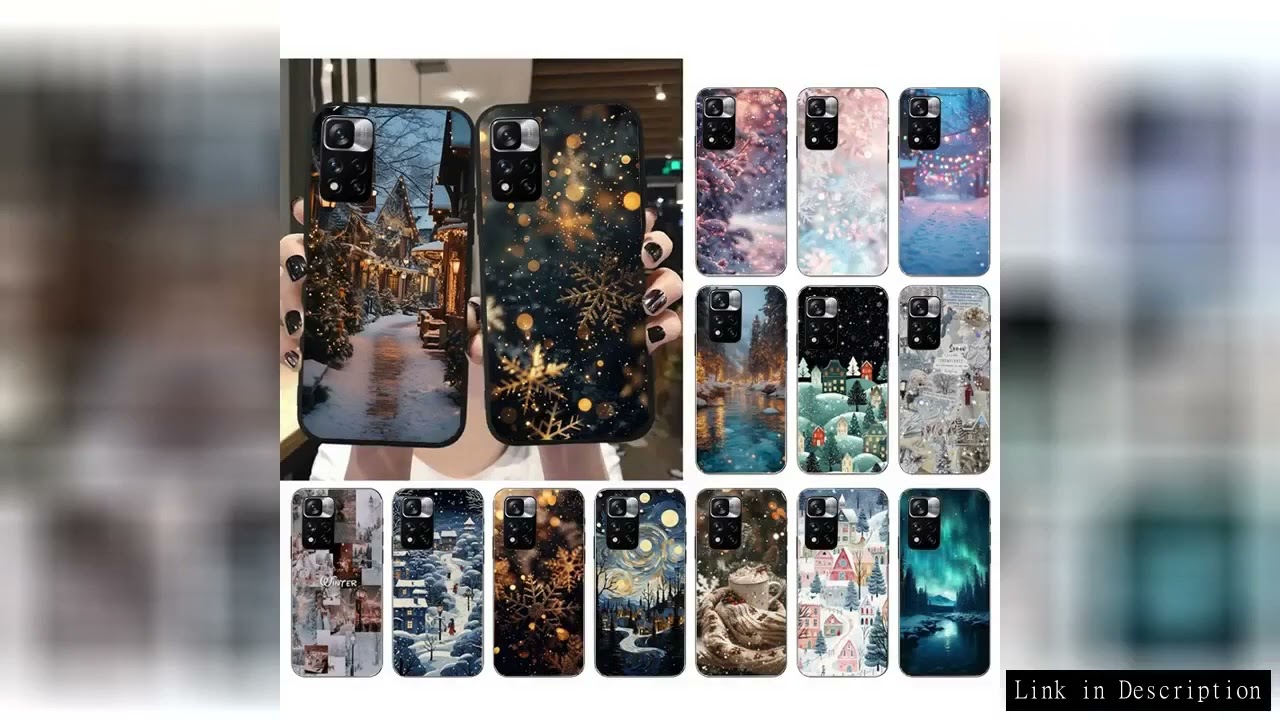 Winter Christmas snowflake Funda Phone Case For Xiaomi Redmi note 14 Pro 14 13 12 11 10 Pro 14S 12S