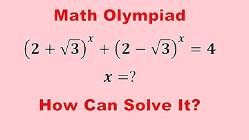 Olympiad Question | Solve the Exponential Equation with Square Roots.
