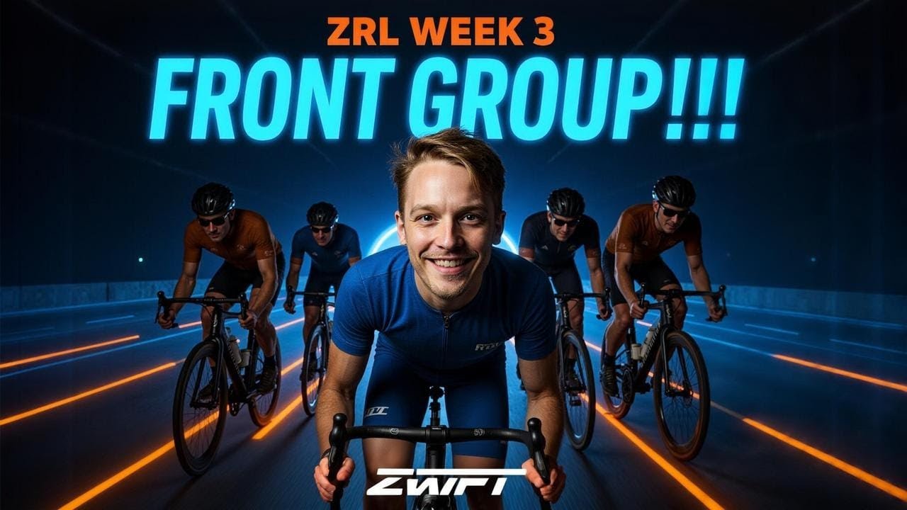 Zwift Racing League Week 3 — Cracking the Front Group for the First Time!!!