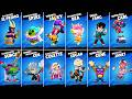 DAMIAN BOLT STARR NOVA ALL NEW SKINS WINNING ANIMATION Brawltalk Brawlstars 