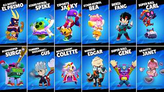 DAMIAN, BOLT, STARR NOVA & ALL NEW SKINS WINNING ANIMATION #brawltalk #brawlstars