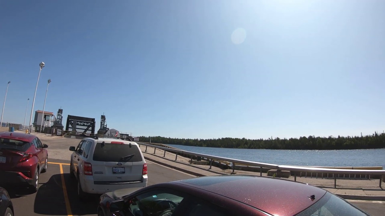 little shot of us arriving super early at south baymouth before leaving