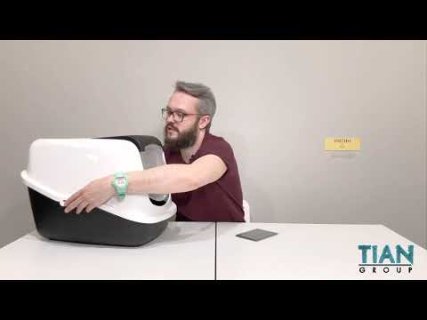 Туалет-домик для кошек SAVIC (Савик) "Nestor", белый/черный, пластик (022700WZ) LIVE Обзор Туалет-домик для кошек SAVIC (Савик) "Nestor", белый/черный, пластик (022700WZ) LIVE Обзор