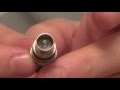 How to fit a TV Connector Plug onto a Coaxial AERIAL Cable