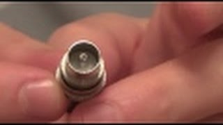 How to fit a TV Connector Plug onto a Coaxial AERIAL Cable