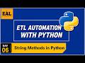 String Methods in Python | ETL Automation Testing | BIG Data Automation Testing