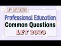 Professional education common questions let march 2023 abrinica calzado tv