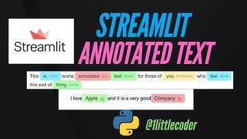 Streamlit Tutorial  to Display Annotated Text for NLP NER Visualization | ML App Tutorial
