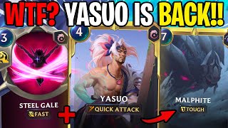 MALPHITE + YASUO STUN COMBO!! Is This Deck FINALLY Great?! - Legends of Runeterra