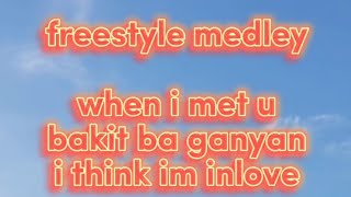 videoke freestyle medley . . . when i met you , bakit ba ganyan, i think im inlove
