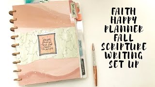 FAITH HAPPY PLANNER SET UP | Seasons of Prayer: Fall Scripture Writing Plan Set Up | Creative Faith