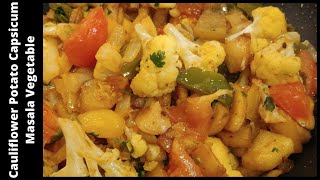 Cauliflower Potato Capsicum Masala Vegetable l Restaurant Style Gobi Masala Recipe screenshot 1
