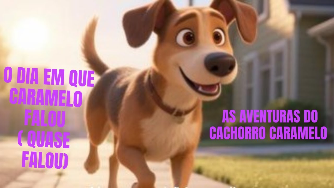 As Aventuras do Cachorro Caramelo - O DIA EM QUE CARAMEL0 FALOU OU QUASE FALOU!
