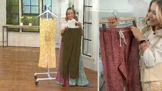 Peace Love World Boheme Liz Linen Pull-On Pant on QVC