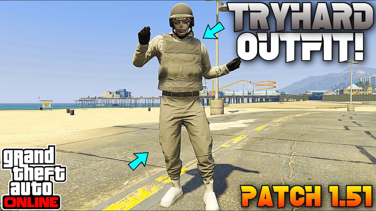 GTA 5 HOW TO GET THIS *INSANE* GREY JOGGERS MODDED OUTFIT PATCH 1.51