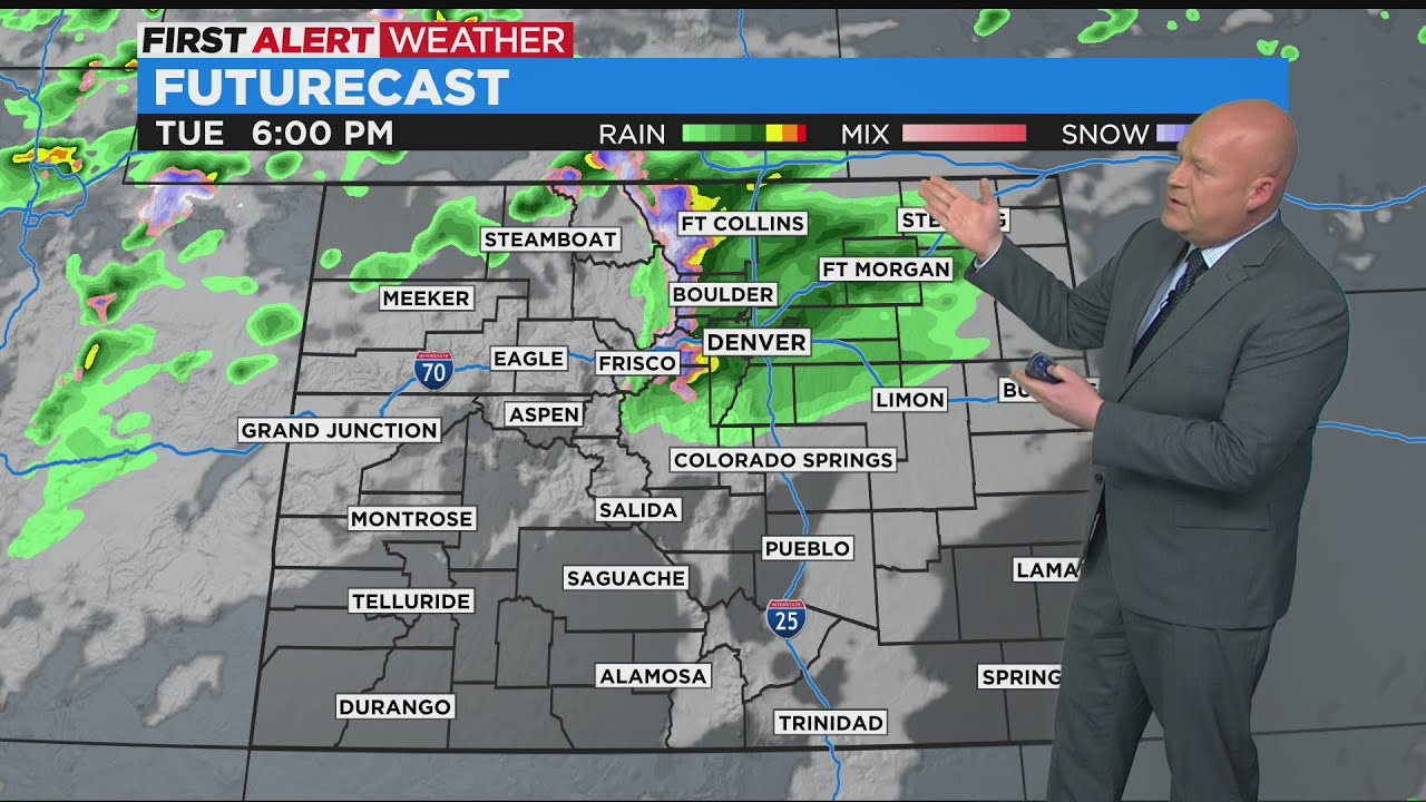 Rain And Snow Return To Parts Of Colorado On Tuesday - YouTube