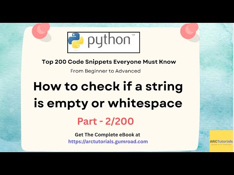 Python Coding Interview Questions - Part 2 | Check for Empty or Whitespace Strings #pythoninterview